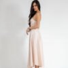 Heart Satin Midi Dress