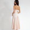 Heart Satin Midi Dress