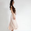 Heart Satin Midi Dress