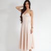 Heart Satin Midi Dress