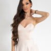 Heart Satin Midi Dress